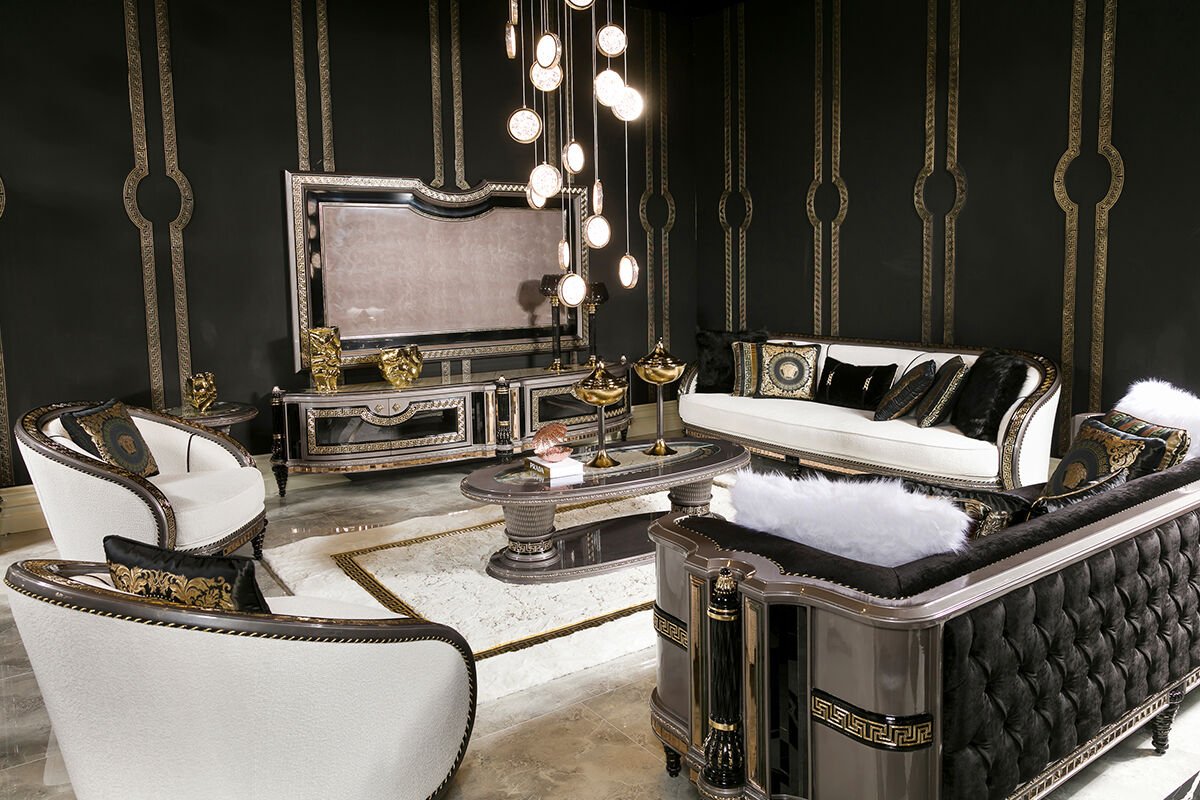 Versace Lüks Koltuk Takımı