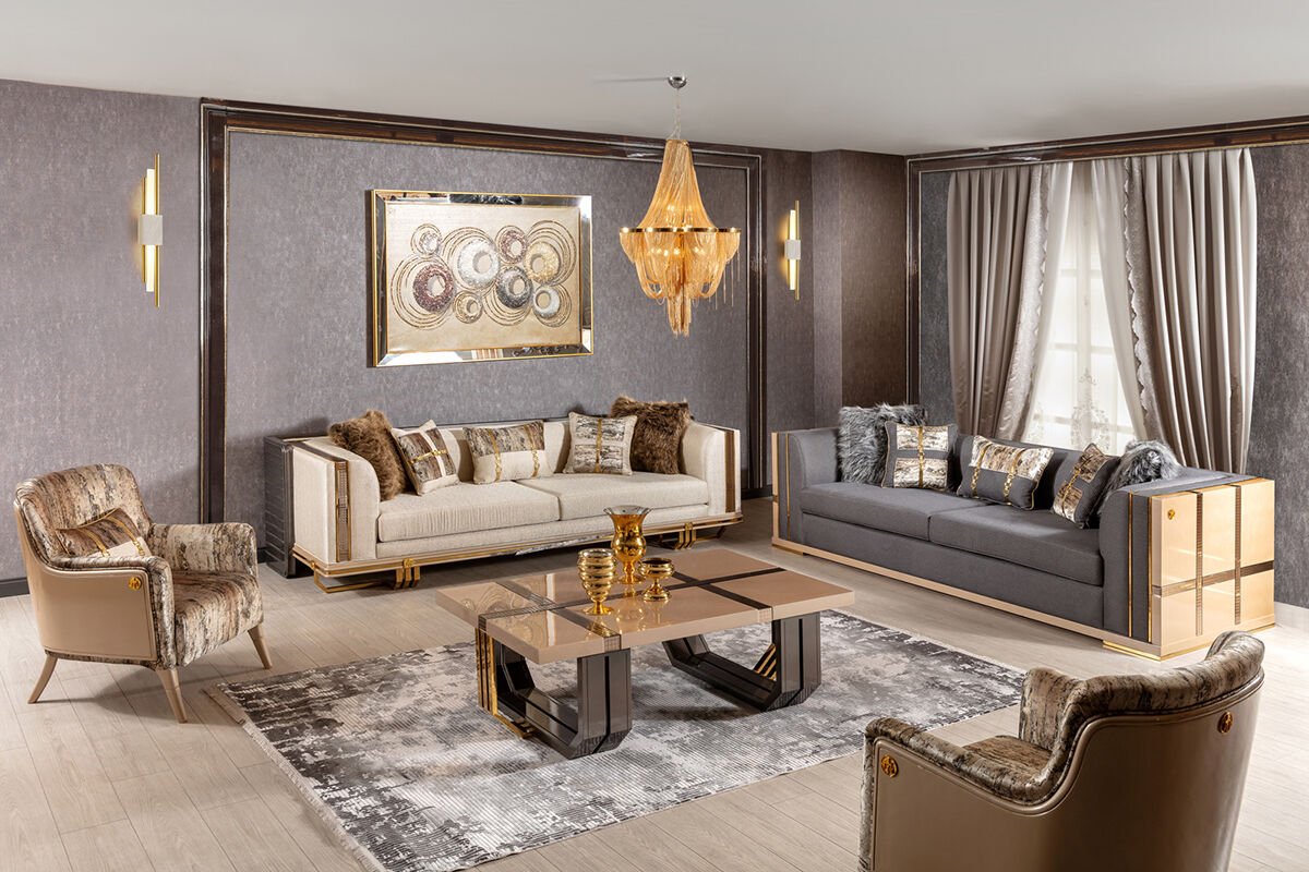 Versace Lüks Koltuk Takımı
