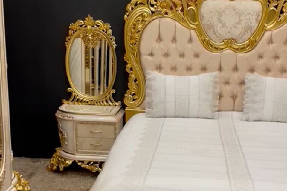 Imparator Krem Klasik Yatak Odası