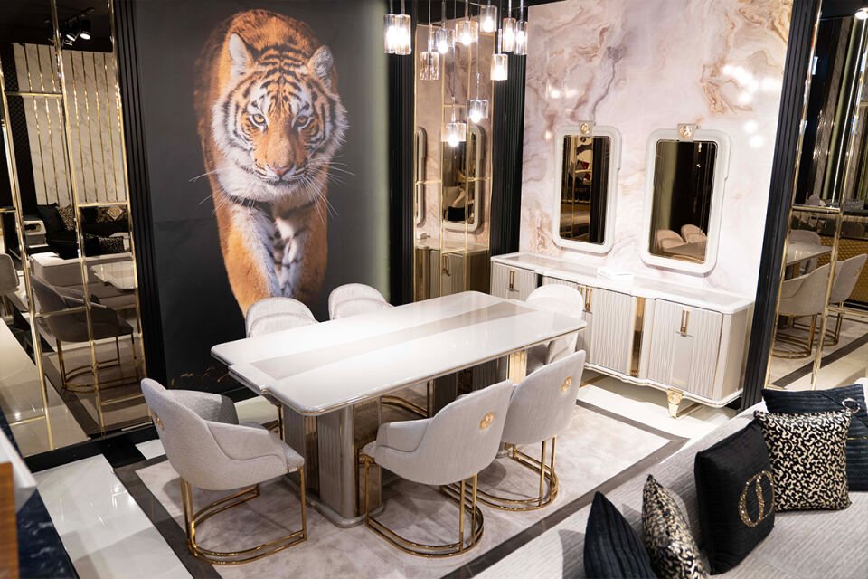 Versace Lüks Yemek Odası