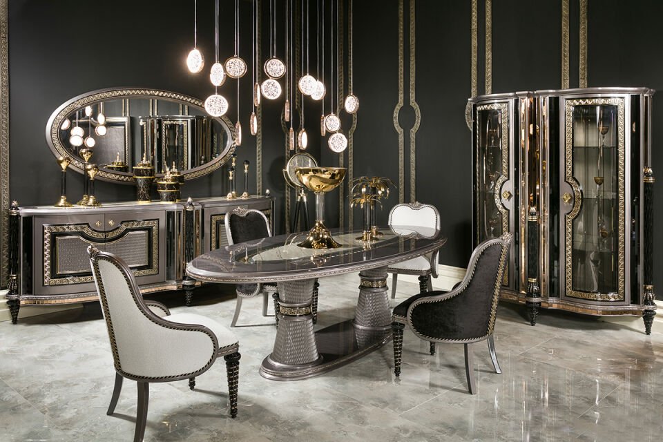 Versace Klasik Yemek Odası