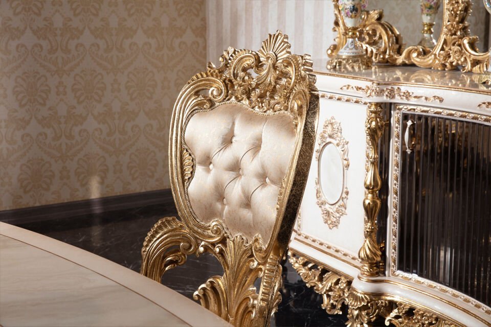 Imparator Krem Klasik Yemek Odası