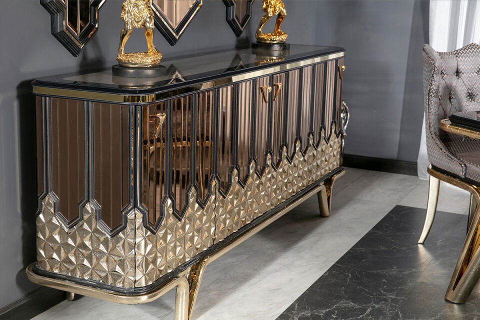 Mercan Altın Lüks Yemek Odası