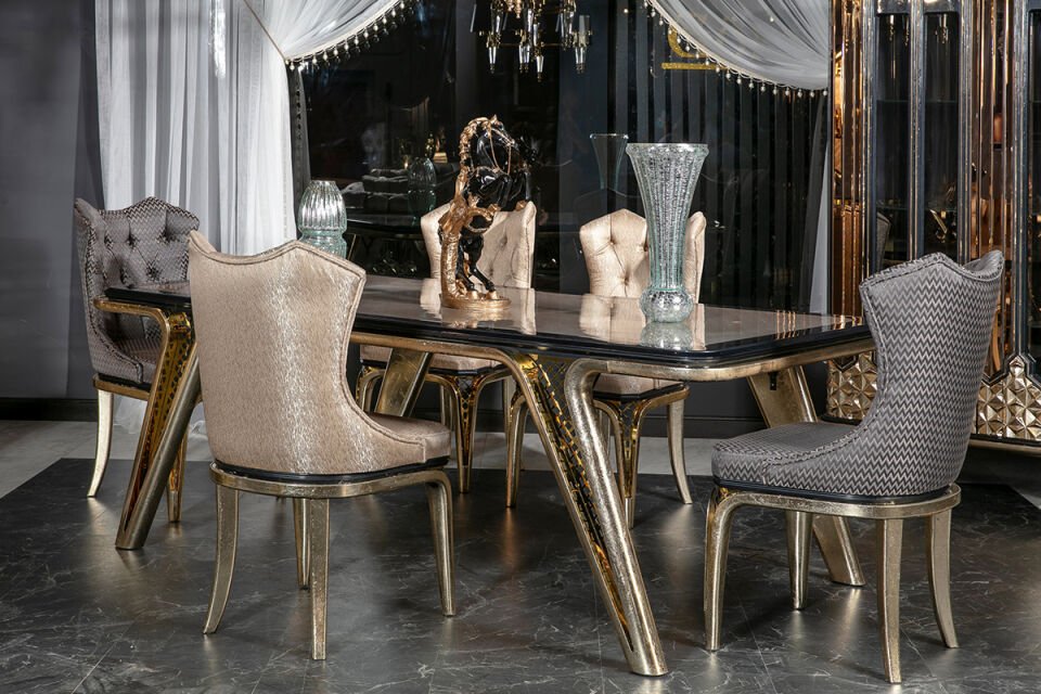 Mercan Altın Lüks Yemek Odası