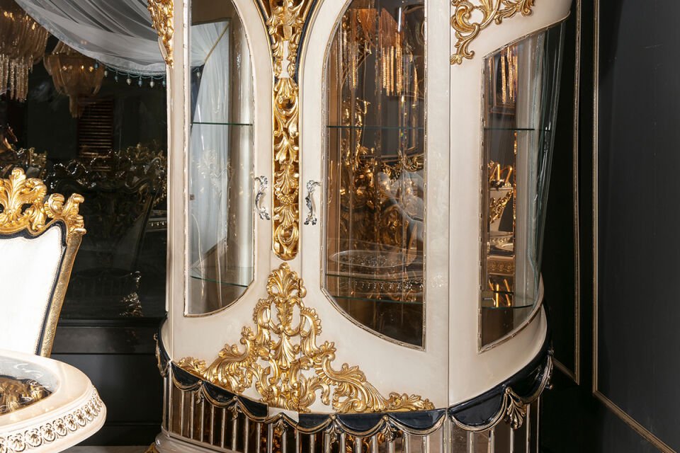 Tac Mahal Mavi Klasik Yemek Odası