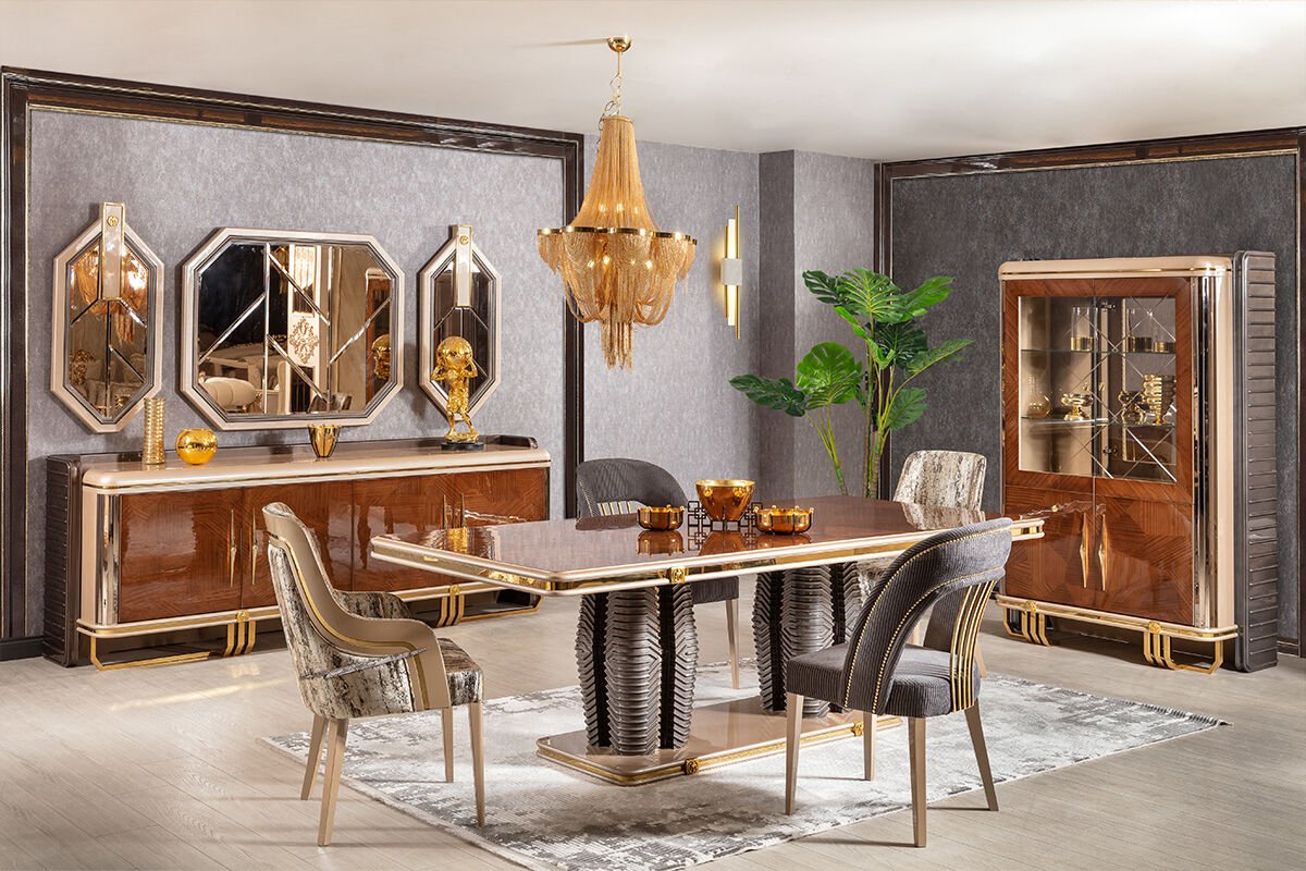 Versace Lüks Yemek Odası