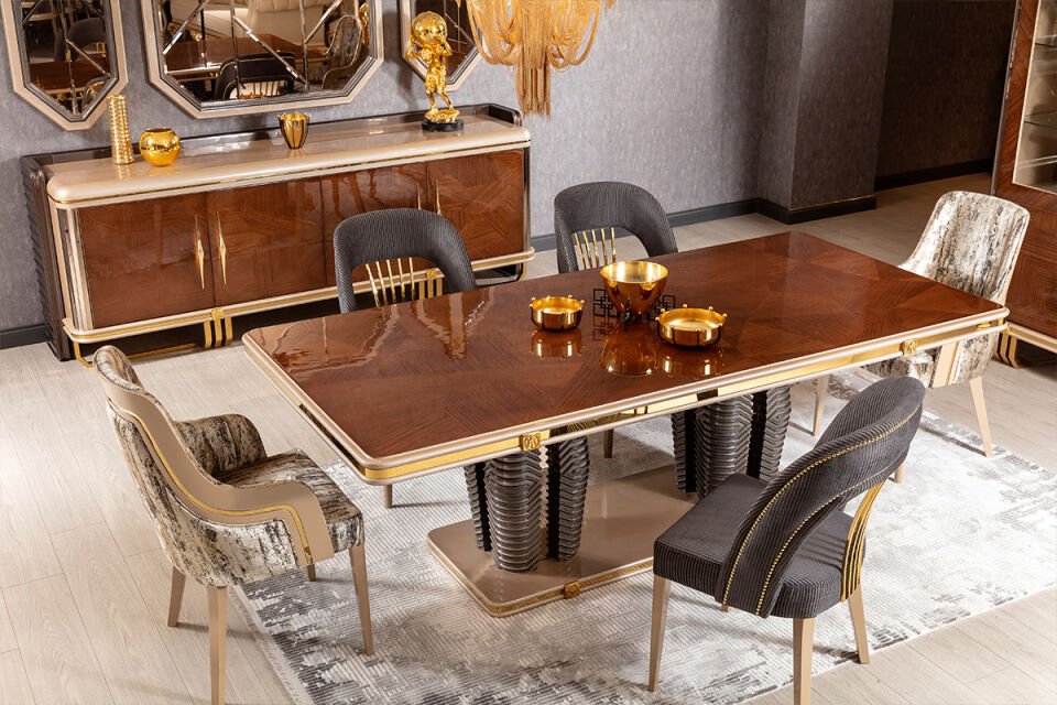 Versace Lüks Yemek Odası