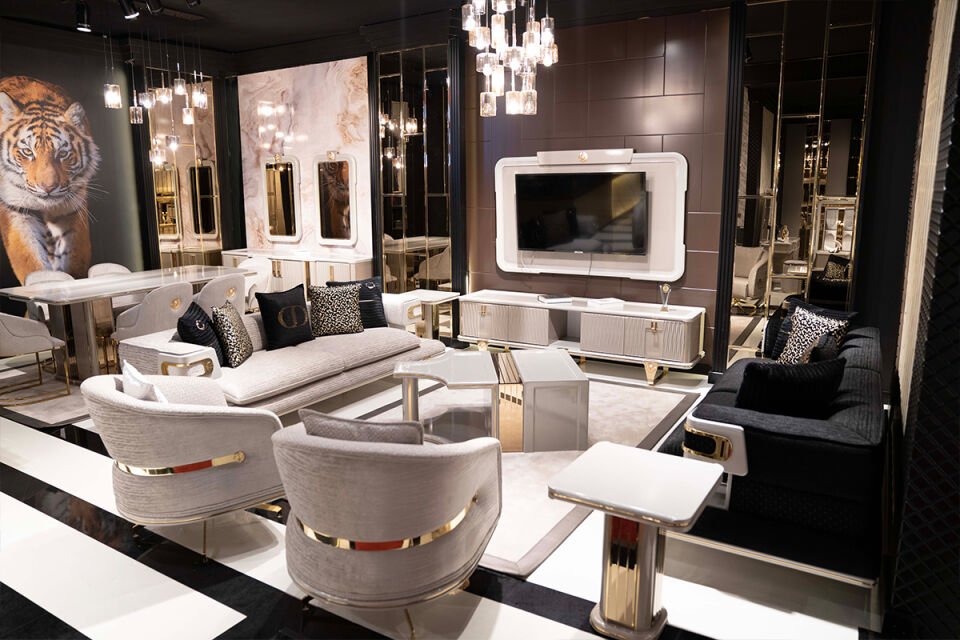 Versace Lüks Koltuk Takımı