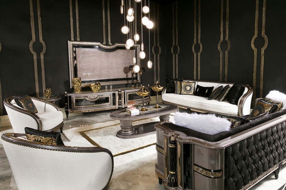 Versace Lüks Koltuk Takımı