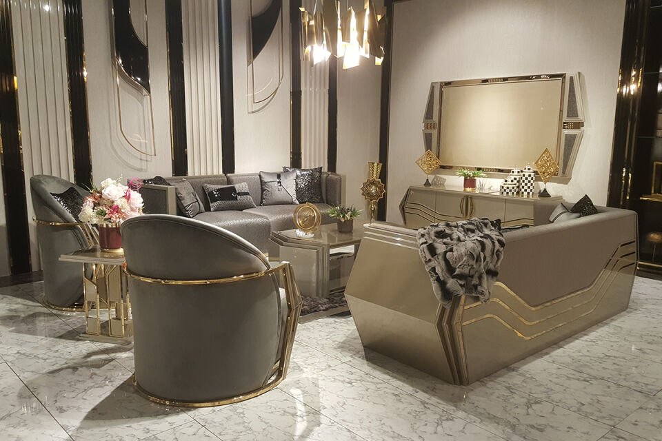 Lotus Luxury Sofa Set
