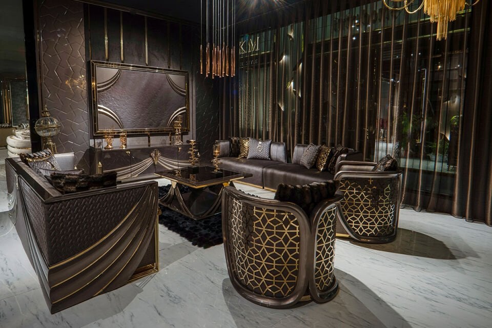 Shawl Luxury Sofa Set