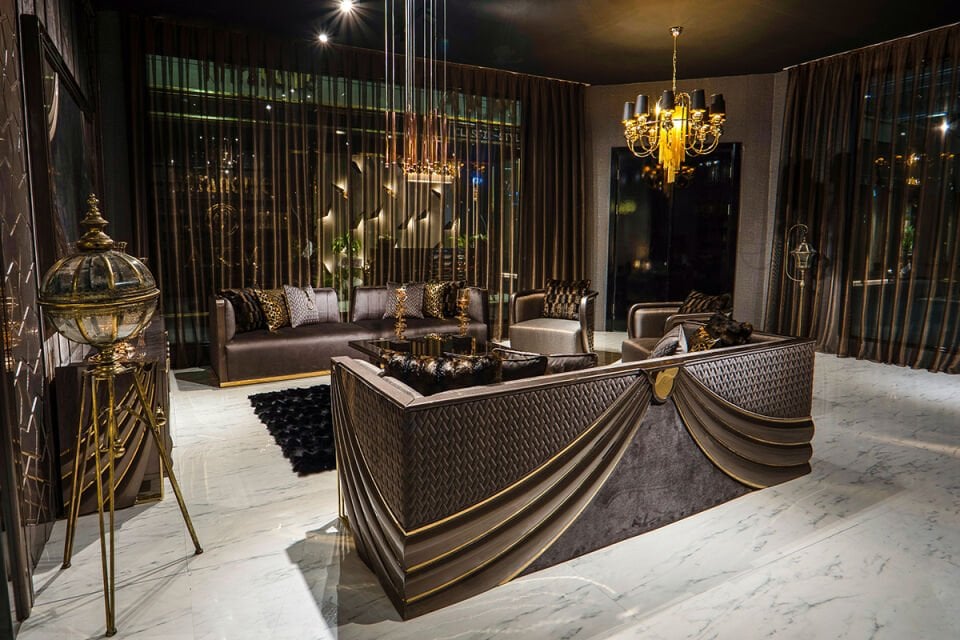 Shawl Luxury Sofa Set