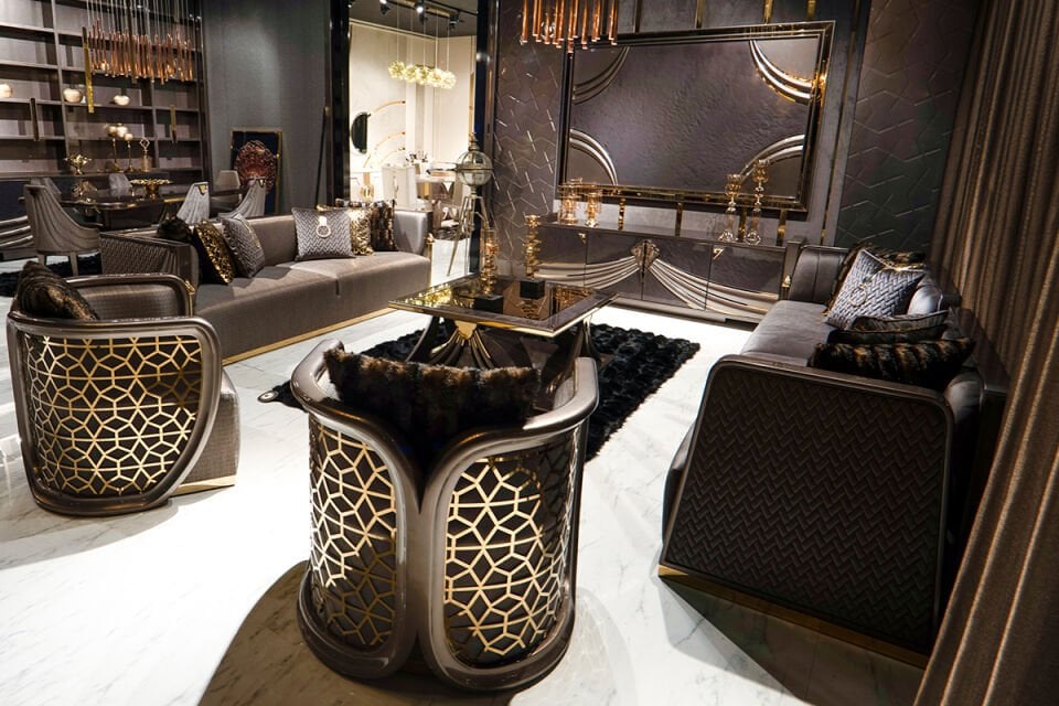 Shawl Luxury Sofa Set