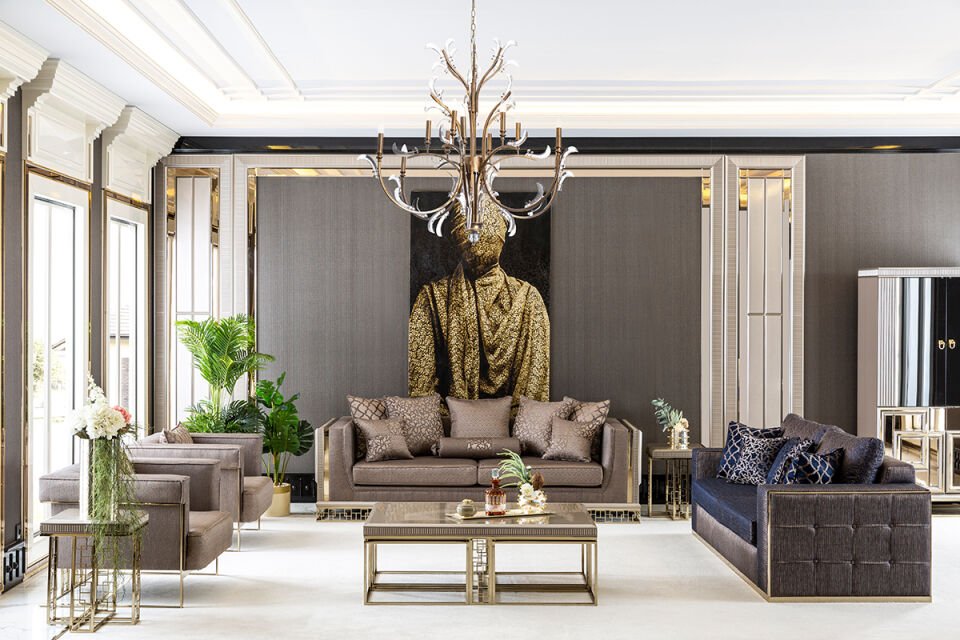 Versace Lüks Koltuk Takımı