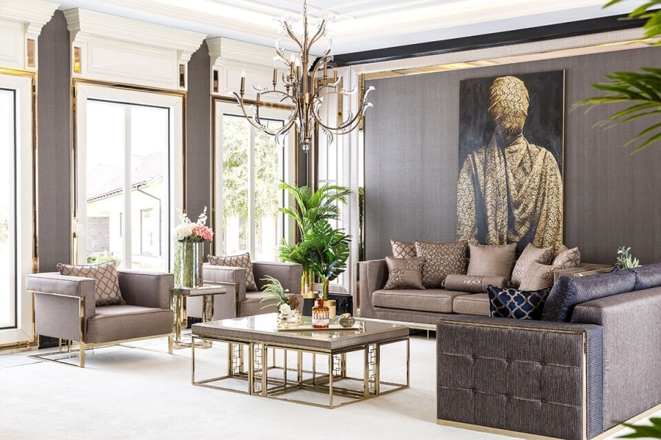 Versace Lüks Koltuk Takımı