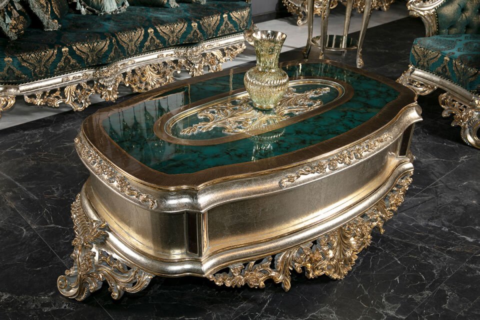 Emperor Green Classic Sofa Set
