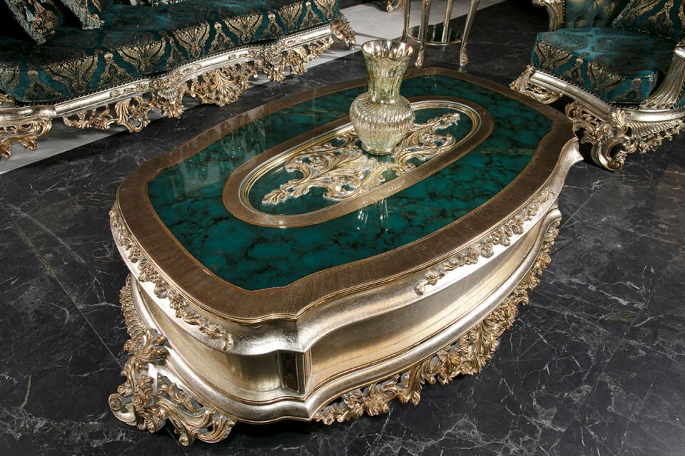 Emperor Green Classic Sofa Set