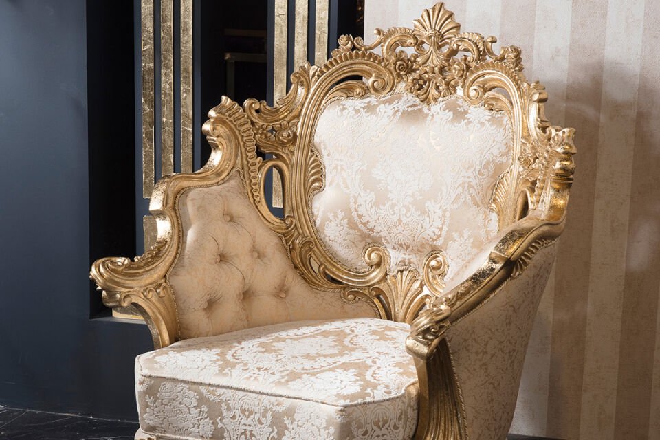Klassisches Sofa-Set Emperor Cream