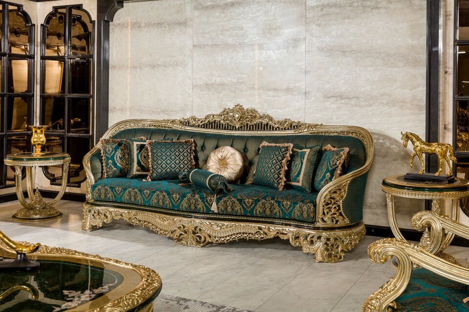 Royal Yeşil Klasik Koltuk Takımı