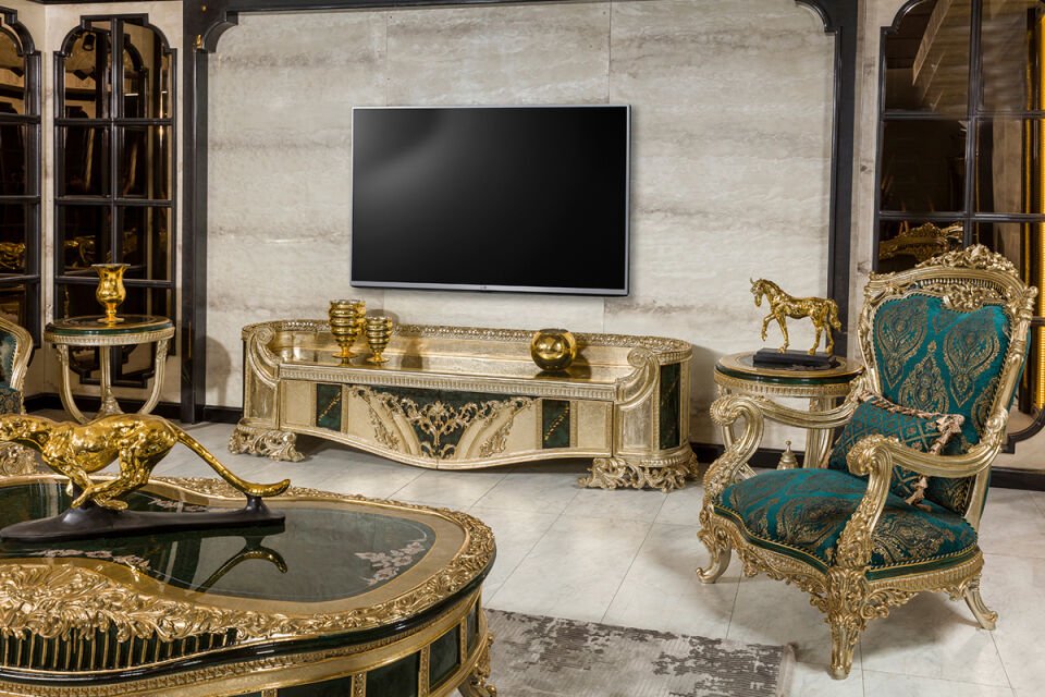 Royal Yeşil Klasik Koltuk Takımı