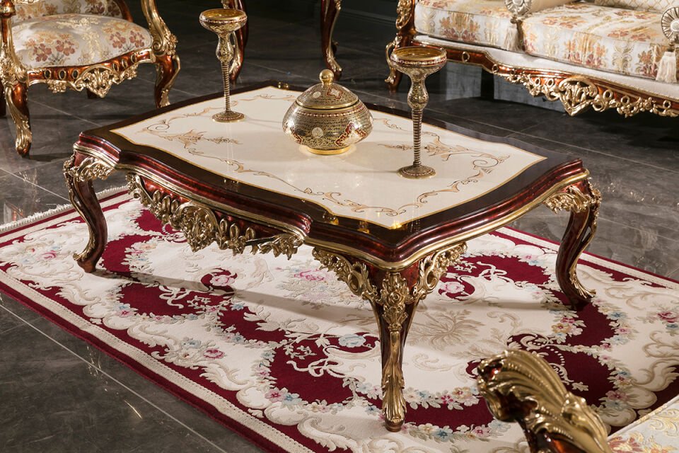 Klassisches Sofa-Set Saltanat aus Walnussholz