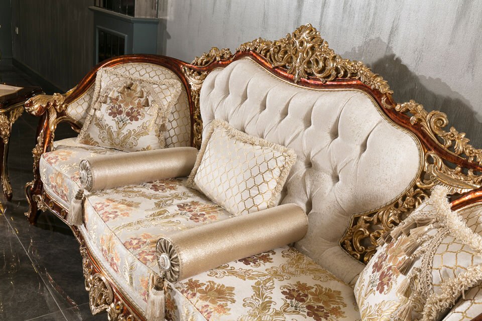 Klassisches Sofa-Set Saltanat aus Walnussholz