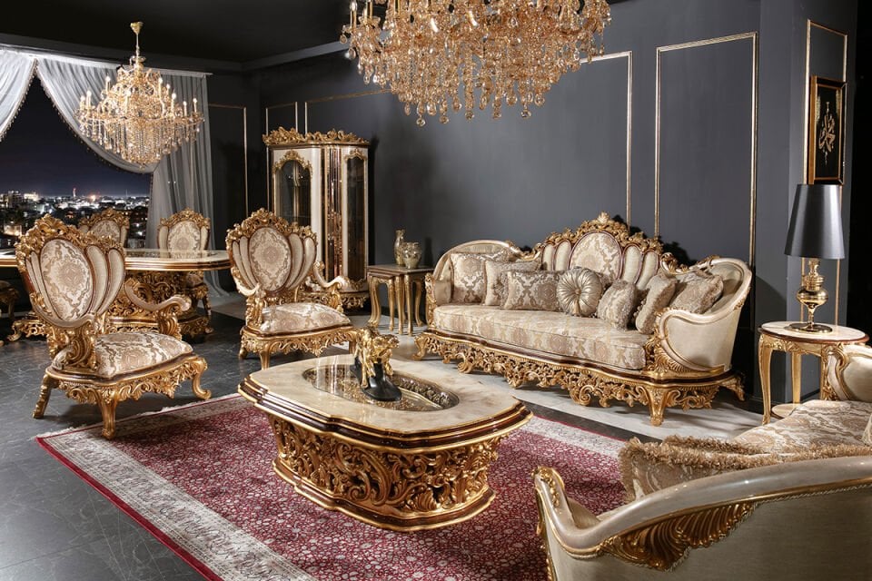Sehzade Classic Sofa Set