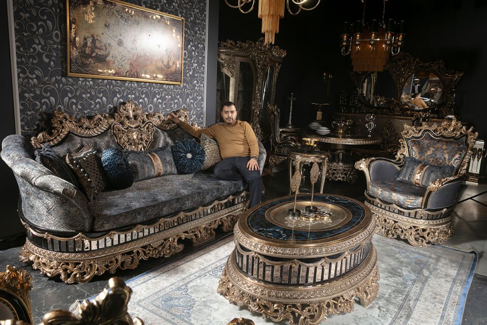 Tac Mahal Yeşil Klasik Koltuk Takımı