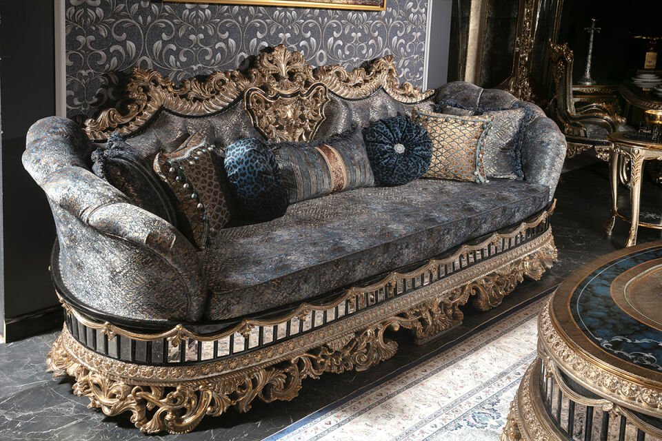 Tac Mahal Yeşil Klasik Koltuk Takımı