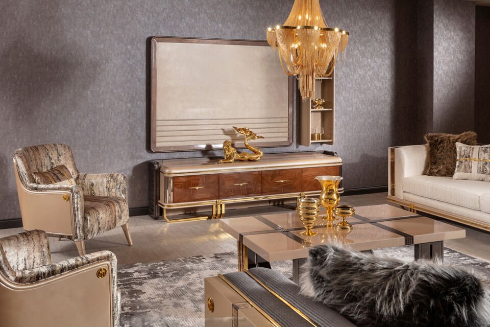 Versace Lüks Koltuk Takımı