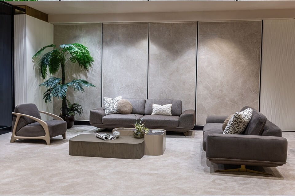 Merlot Modern Sofa Set