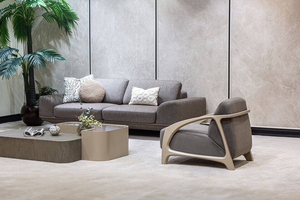 Merlot Modern Sofa Set