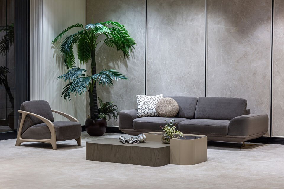 Merlot Modern Sofa Set