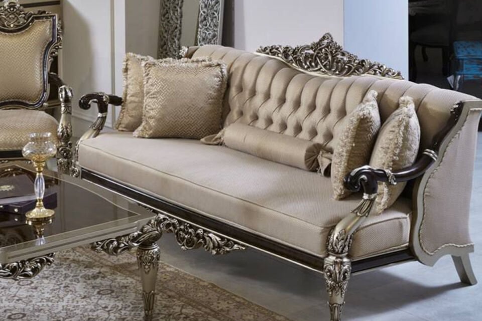 Klassisches Sofa-Set „Masal“ in Beige