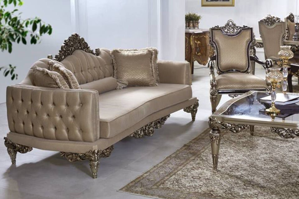 Klassisches Sofa-Set „Masal“ in Beige