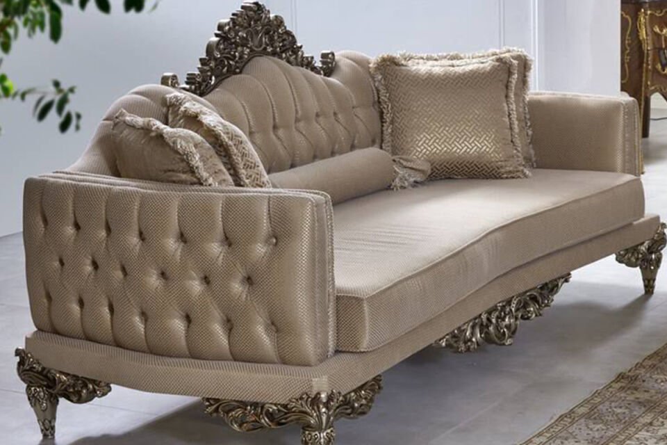 Klassisches Sofa-Set „Masal“ in Beige