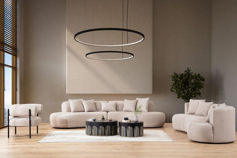Oval Modern Koltuk Takımı